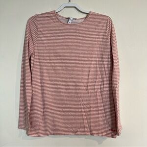 Peace Love World The Frankie Stripe Tee Dusty Rose XS